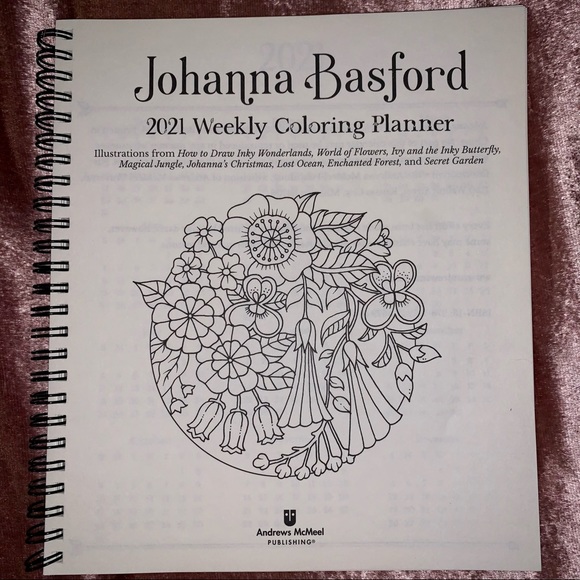 2021 Weekly Coloring Planner Calendar
